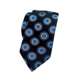 Ted Baker London Polka Dot Silk Tie Black Blue